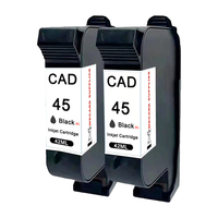 Cartouche d'encre noire compatible remanufacturée WECARE 45A 51645 42ML pour traceur CAD de vêtements