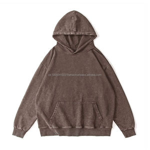 2025 venta al por mayor Sudadera con capucha recortada para hombres de alta calidad de peso pesado Premium French Terry 100% algodón pulóver hombres sudaderas con capucha - Product Image 3