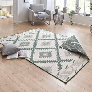 Alfombra reversible para interiores y exteriores Netline Home Malibu con diseño de diamantes - Product Image 5