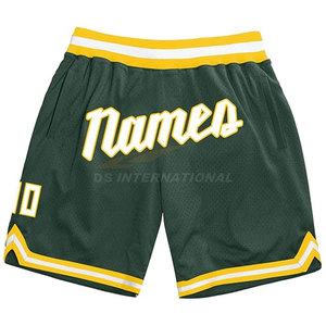 Pantalones cortos de baloncesto de poliéster 100% Premium Rendimiento Logotipo personalizado Ropa de entrenamiento deportivo de secado rápido Patrón sólido - Product Image 1