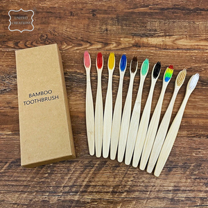 แปรงสีฟันไม้ไผ่สำหรับเด็กผู้ใหญ่แปรงสีฟันไม้ธรรมชาติแบบย่อยสลายได้แปรงสีเป็นมิตรต่อสิ่งแวดล้อมสำหรับ100% - Product Image 5