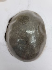 Système de cheveux en dentelle pour hommes 0.02-0.12mm PU unités de remplacement de prothèse de peau 12A Grade Remy cheveux humains toupets perruque droite - Product Image 2