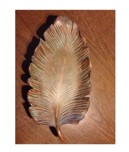 Plateau en métal Aluminium plateau de service de fruits plateau élégant Design de feuilles fabricant et fournisseur nouveau Design plateau de service de feuilles - Product Image 1