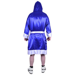 Bleu-Couleur Nouvelle Arrivée 2024 Robes De Boxe Vêtements De Sport Entraînement De Boxe-Robes De Combat Avec Capuche-Ceintures Blanches - Product Image 4