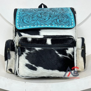 Sac à couches pour maman en cuir de vachette usiné à la main de grande capacité, sac à dos de voyage pour bébé pour maman, fabricant d'usine en gros - Product Image 1