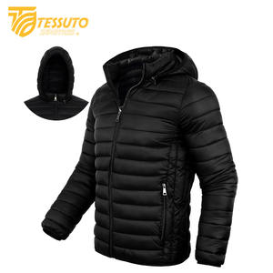 Chaqueta acolchada de satén personalizada para hombre, Abrigo acolchado de burbujas de invierno de diseñador, impermeable con cierre de cremallera, longitud corta, ropa para exteriores - Product Image 4