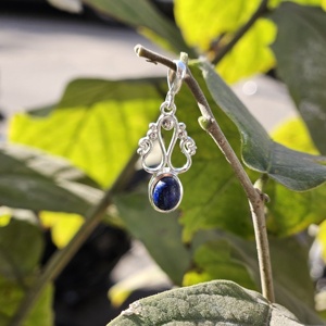 จี้เงินแท้ 925 ดีไซน์ทันสมัย ประดับพลอยลาพิสทรงรี สไตล์ศาสนา เหมาะสำหรับทุกเพศทุกวัย ทุกโอกาส - Product Image 4