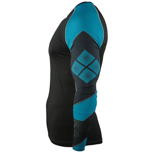 Camiseta de compresión personalizada para hombre, ideal para entrenamientos intensos, con tejido suave, elástico y transpirable, y resistencia duradera. Camiseta de compresión para hombre. - Product Image 5