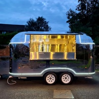 Camion de restauration rapide de qualité supérieure, entièrement équipé, conforme aux normes américaines, avec cuisine complète, pour la vente de glaces et de grillades.