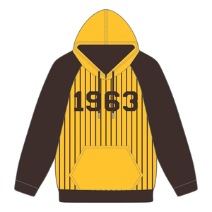 เสื้อฮู้ดพูลโอเวอร์ลายทางสีน้ำเงินตัดทอง ซิกมา แกมมา โร (Sigma Gamma Rho) ชุดเครื่องแบบสมาคมนักศึกษาหญิง SGRho แบบสั่งทำพิเศษ - Product Image 6