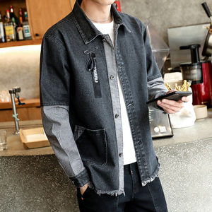 Chaqueta Vaquera de Mezclilla para Hombre, Diseño Personalizado con Logotipo, Alta Calidad, Estilo Patchwork, Venta al Por Mayor de STITCHMODE - Product Image 3