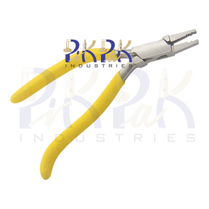 Pince à sertir Standard 150mm mâchoires droites avec ressort et poignées de pistolet poignées en mousse mate boîte à joints bijoux pince à sertir perle et fil - Product Image 4