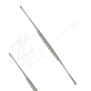 Dissecteur de tonsilles Gwynne-Evans, double extrémité, acier inoxydable, instrument chirurgical manuel, extrémités arrondies dentelées, 197 mm de long, 6 mm - Product Image 1