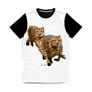 T-shirt classique à panneaux sublimés pour hommes, débardeur élégant Cheetah Brothers - Product Image 1