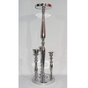 Portavelas de mesa de fundición de Metal decorativo combinado para decoración de hogar, y boda Hotel, soporte de vela Premium - Product Image 1