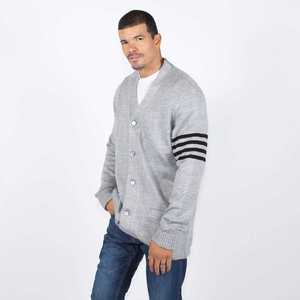 Pull à la mode léger pour hommes Colorblock Streetwear à la mode avec décoration de bouton facile à coiffer avec n'importe quelle tenue - Product Image 6