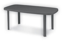Ensemble de meubles d'extérieur modernes en plastique PP écologique certifié ISO9001 TUV italien, table centrale, salle à manger, plage, hôpital, hôtel