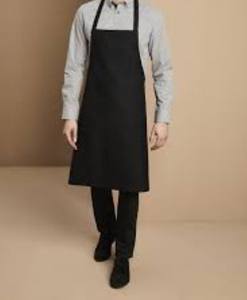 Patrón personalizado Logo Poliéster Babero Delantal de cocina Durable Algodón Transpirable Chef Delantal Sublimación barata Delantales de algodón en blanco - Product Image 4