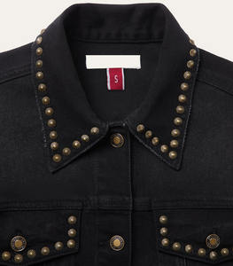 Venta al por mayor de poliéster con logotipo personalizado, chaqueta vaquera bordada impermeable para uso en exteriores, chaqueta vaquera de invierno para hombre - Product Image 4