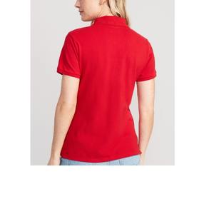 เสื้อโปโลผู้หญิง แฟชั่นคลาสสิก สีพื้น เนื้อผ้าเบา สวมใส่สบาย แขนสั้น คอปกและปลายแขน ทรงพอดีตัว ผู้จัดจำหน่ายจากบังกลาเทศ - Product Image 6