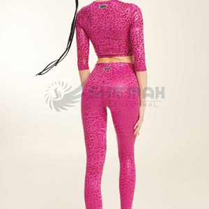 Legging de pole dance de haute qualité pour adultes avec des impressions uniques matériau extensible parfait pour les performances sur scène à vendre - Product Image 4