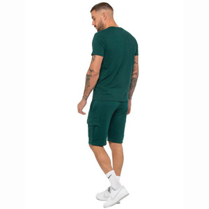 Ensemble deux pièces respirant en coton de haute qualité T-shirt et short décontractés pour hommes Vêtements d'été en gros - Product Image 6