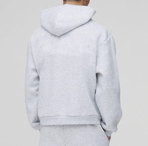 Sudadera con capucha transpirable pesada 450GSM de gran tamaño personalizada para hombres 100% algodón Puff impreso Logo para invierno - Product Image 6