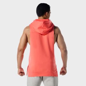 Débardeur à capuche décontracté pour homme, pull de sport, sweat-shirt respirant en polyester tricoté, séchage rapide, idéal pour la gym - Product Image 2