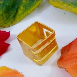 Fashionable Vintage Rose Gold Plated Brass <b>Ring</b> Kids Statement Gemstone Inlay Claw Setting Trendy Trendy Stylish Gift Jewelry - Product Image 1