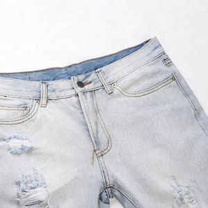 Pantalones Vaqueros de Mezclilla de Alta Calidad para Hombre 2026, Estilo Motero, Ajustados, Elásticos, Estilo Urbano, Estampado Desgastado, Corte Recto, OEM - Product Image 5