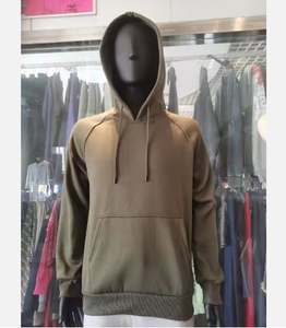 Sudaderas de algodón 100% de gran tamaño con logotipo personalizado sudaderas gruesas de felpa francesa de calidad de lujo con estampado de peso pesado sudaderas con capucha de hombre en blanco - Product Image 5