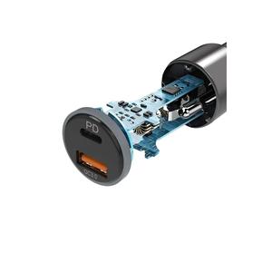 Caricabatterie rapido per telefono In Auto con uscita USB & Type-C