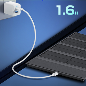 10000 мАч Складная портативная солнечная панель зарядное устройство 16 Вт Быстрая Зарядка Power Bank 1 Type-C <span class=keywords><strong>2</strong></span> USB-A порта IP65 Водонепроницаемый для телефона - Product Image 5