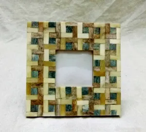 Marco de fotos de cuerno de búfalo ecológico con estilo moderno diseño moderno para decoración de boda de oficina en casa - Product Image 2