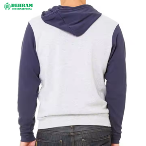 Sweat à capuche zippé pour homme de haute qualité, 100% coton molletonné/éponge française, respirant, séchage rapide, faible MOQ, mode hiver - Product Image 3