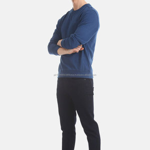 Wholesale Custom 100% Cotton <b>Men's</b> Long Sleeve Pullover Crewneck Top Embroidered Plain Dyed Winter Sweatshirt - Product Image 3