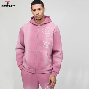 Streetwear personnalisé, pantalon de survêtement évasé, sweats à capuche imprimés, survêtements lourds et respirants délavés à la pierre, survêtements pour hommes - Product Image 3