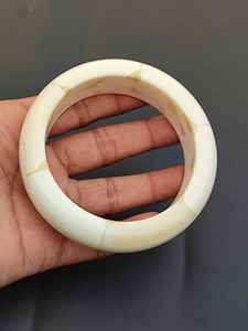 Brazalete redondo de hueso natural duradero hecho a mano Pulsera de estilo de imitación antigua hecha de hueso de animal real MN EXPORTS - Product Image 3