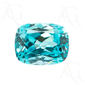 YAG เบาะพาราไบะอัญมณีสังเคราะห์สีเขียวน้ำเงินพร้อมใบรับรอง4x6ถึง20x30มม. - Product Image 3