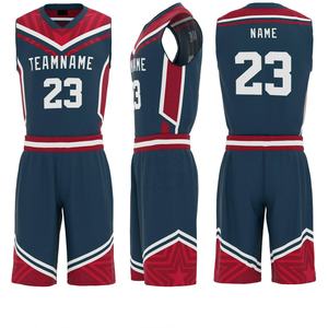 Ensemble de basket-ball imprimé par sublimation de haute qualité uniformes de basket-ball à séchage rapide personnalisés pour hommes avec tissu de haute qualité - Product Image 2