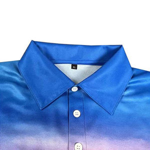 Venta al por mayor personalizada UPF 50 + protección solar impermeable a prueba de viento transpirable secado rápido ropa de pesca poliéster manga larga Polo - Product Image 3