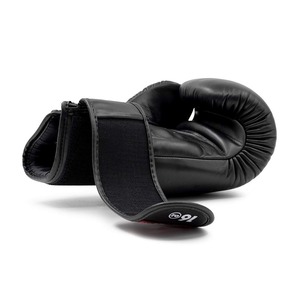 Gants de boxe Twins en cuir rouge, à doigts entiers, avec fermeture réglable au poignet, pour adultes, équipement de boxe, kickboxing, Muay Thai - Product Image 5