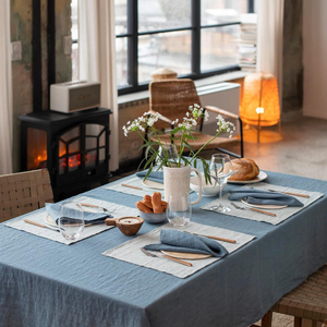 Ensemble de napperons de cuisine sous-verre coton lin broderie Pad plat tasse à café tapis de table décor à la maison OEM - Product Image 5