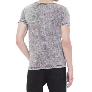 Plain Dyed <b>Men's</b> Acid Wash T-<b>Shirt</b> with Pocket Breathable 100% Cotton High Quality Streetwear Casual <b>Shirts</b> - Product Image 4