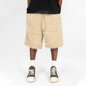 Shorts pour homme en laine 100% douce avec ceinture élastique et coupe décontractée, séchage rapide, légers, respirants, shorts décontractés - Product Image 6