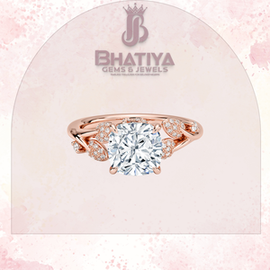 Cushion Cut 1-3 CT Lab Grown Center Stone Diamond Ring IGI Certified 10K 14K Gold 925 Silver Unisex the Canopy - Product Image 3