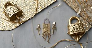 High Quality Brass Safety <b>Padlock</b> Lock with Master Key Functional Golden Lock and Key Man Premium Locks - Product Image 2