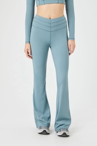 Venta al por mayor logotipo personalizado Scrunch Booty Fitness deportes activos Leggings Push Up Gym Sportswear Mujeres Yoga Pantalones Flare Leggings - Product Image 2