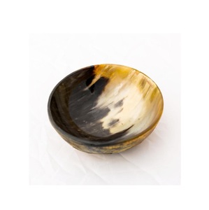 Tazón de Cuerno de Búfalo a Buen Precio, Modelo Más Vendido, Forma Redonda, Tazón de Cuerno de Vaca Natural para Servir Ensaladas, para Cocina y Mesa - Product Image 1