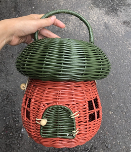 Juego decorativo de ratán de mimbre de Vietnam, adornos naturales hechos a mano para fiesta en casa y decoración de temporada - Product Image 2